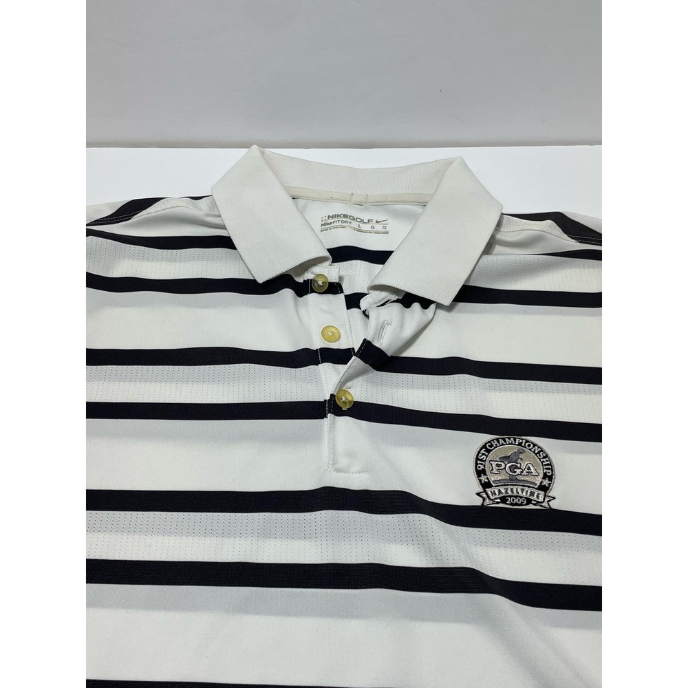 Nike Golf Polo Course Logo White Size Large
